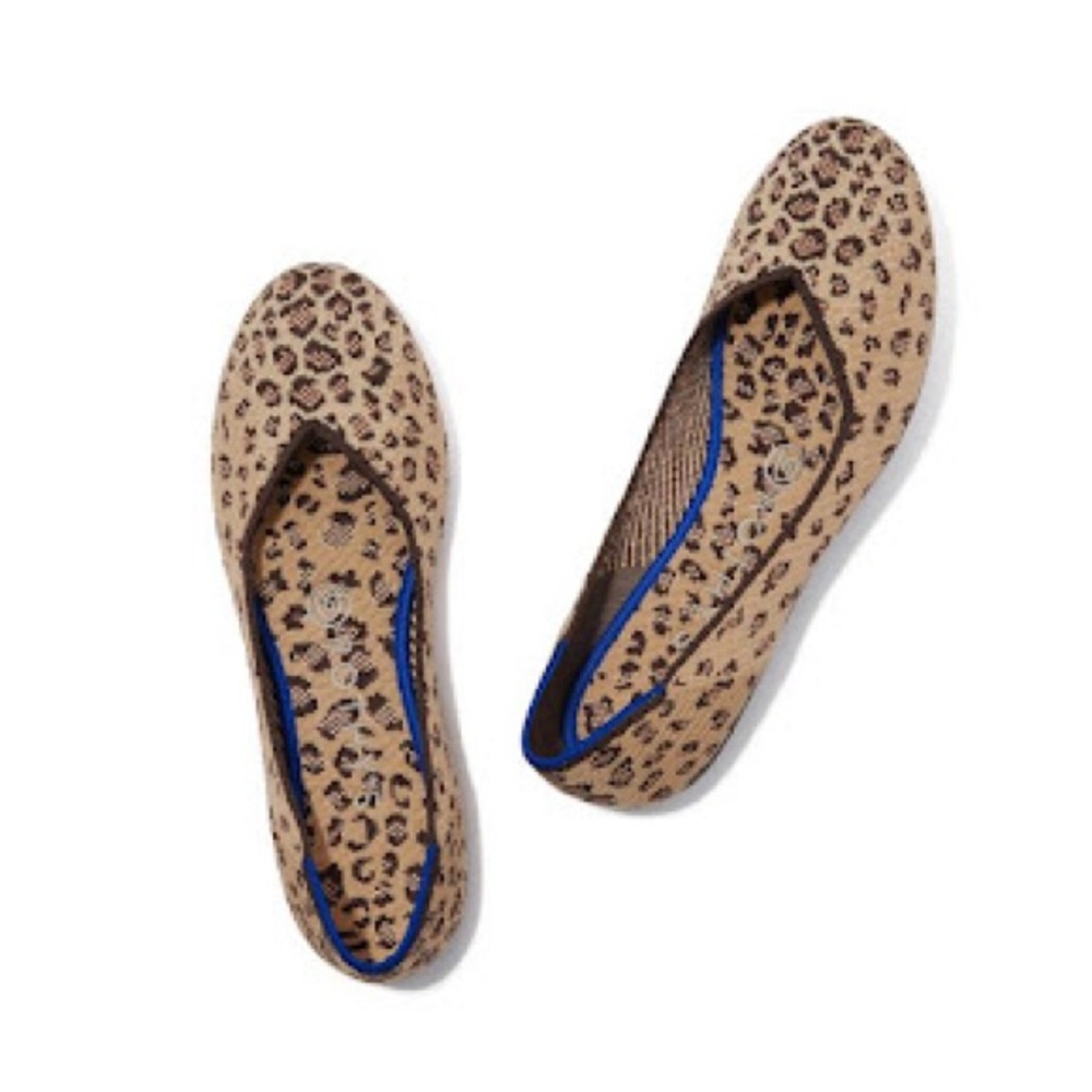 Rothys ballet flat ‘cheetah’ leopard animal print 8